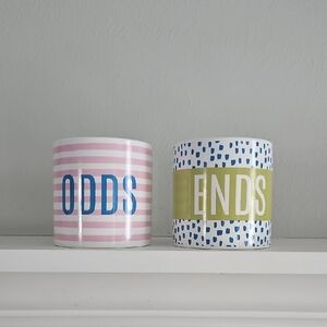 Odds & Ends Makeup/Pencil Storage Decorative Jars
